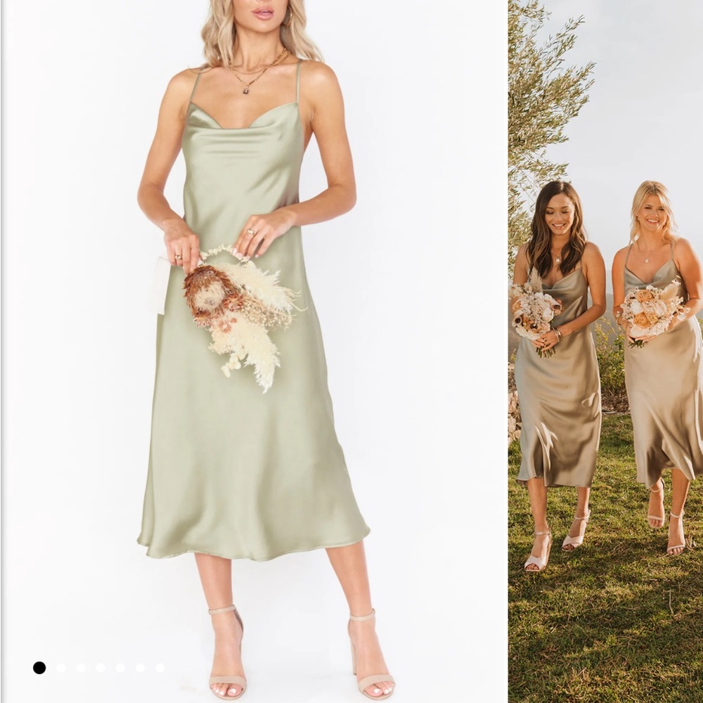 Show Me Your Mumu Verona Cowl Dress Moss